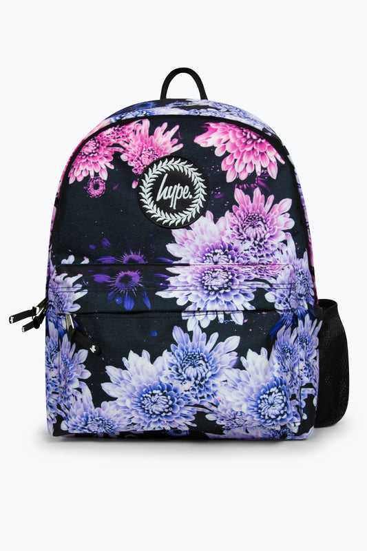 HYPE GIRLS PINK/PURPLE FLORAL FADE ICONIC BACKPACK