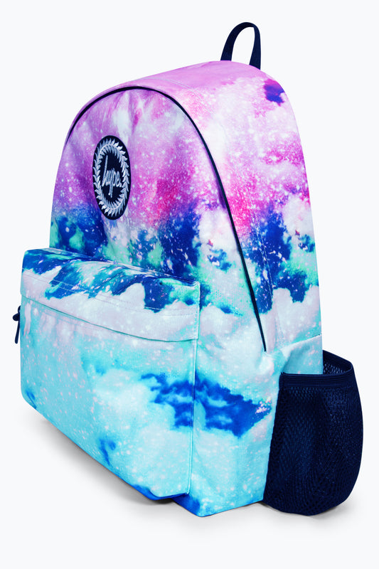HYPE GIRLS PINK/BLUE GLITTER SKIES ICONIC BACKPACK