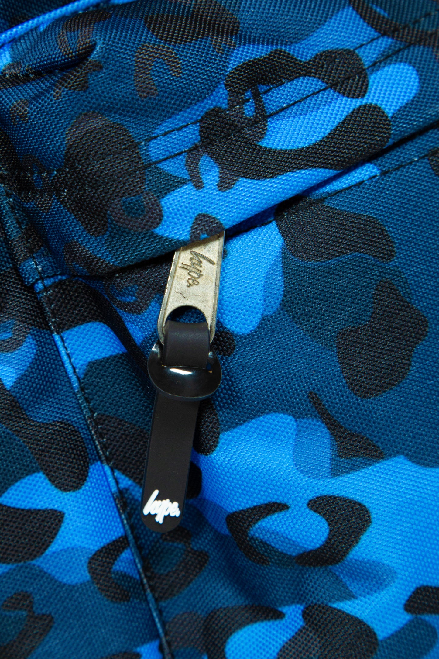 Hype Girls Iconic Blue Camo Leopard Print Backpack