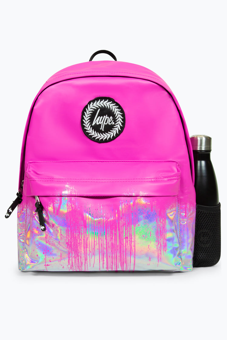 HYPE PINK HOLO DRIPS BACKPACK
