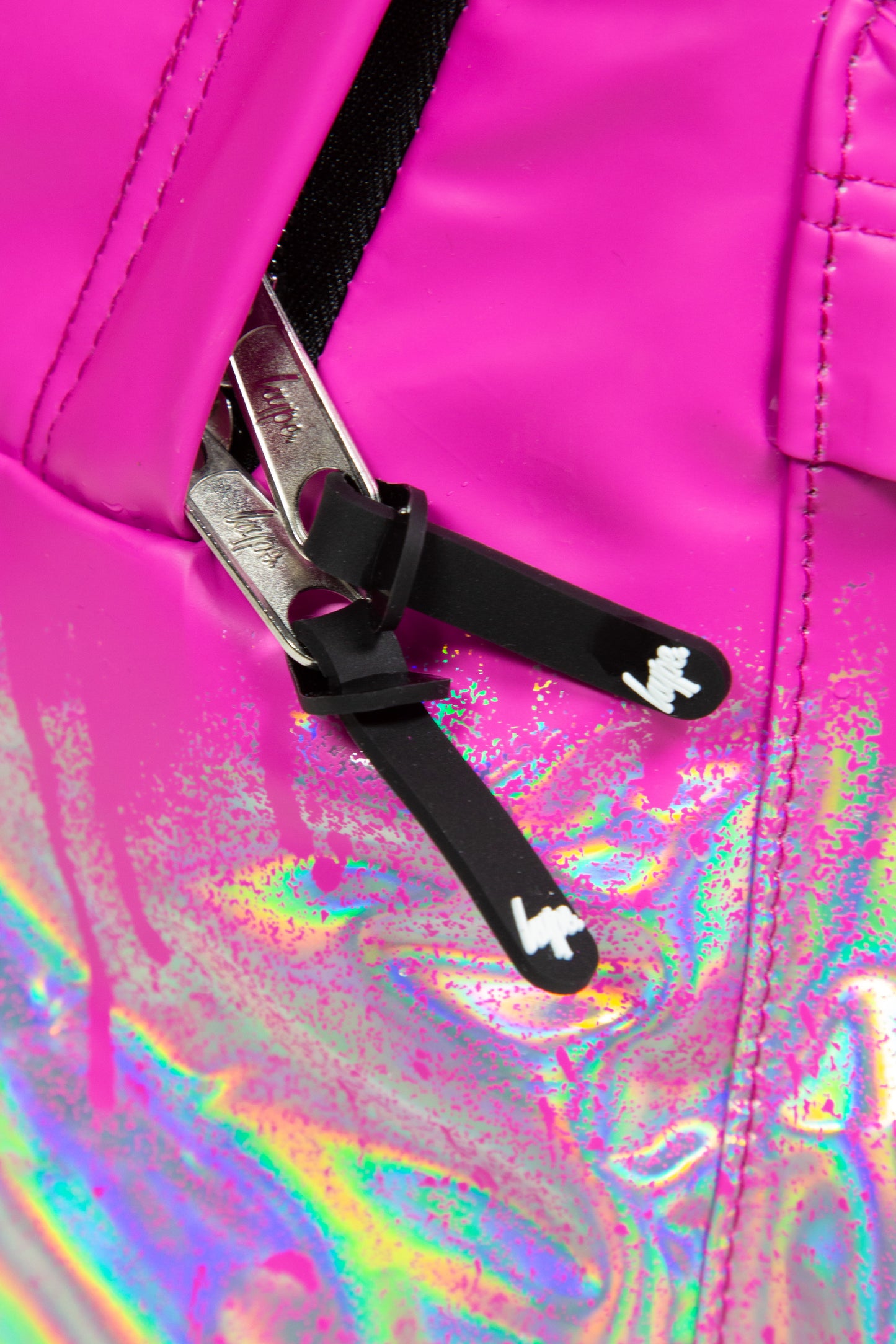 Hype Girls Iconic Holo Drips Pink Backpack