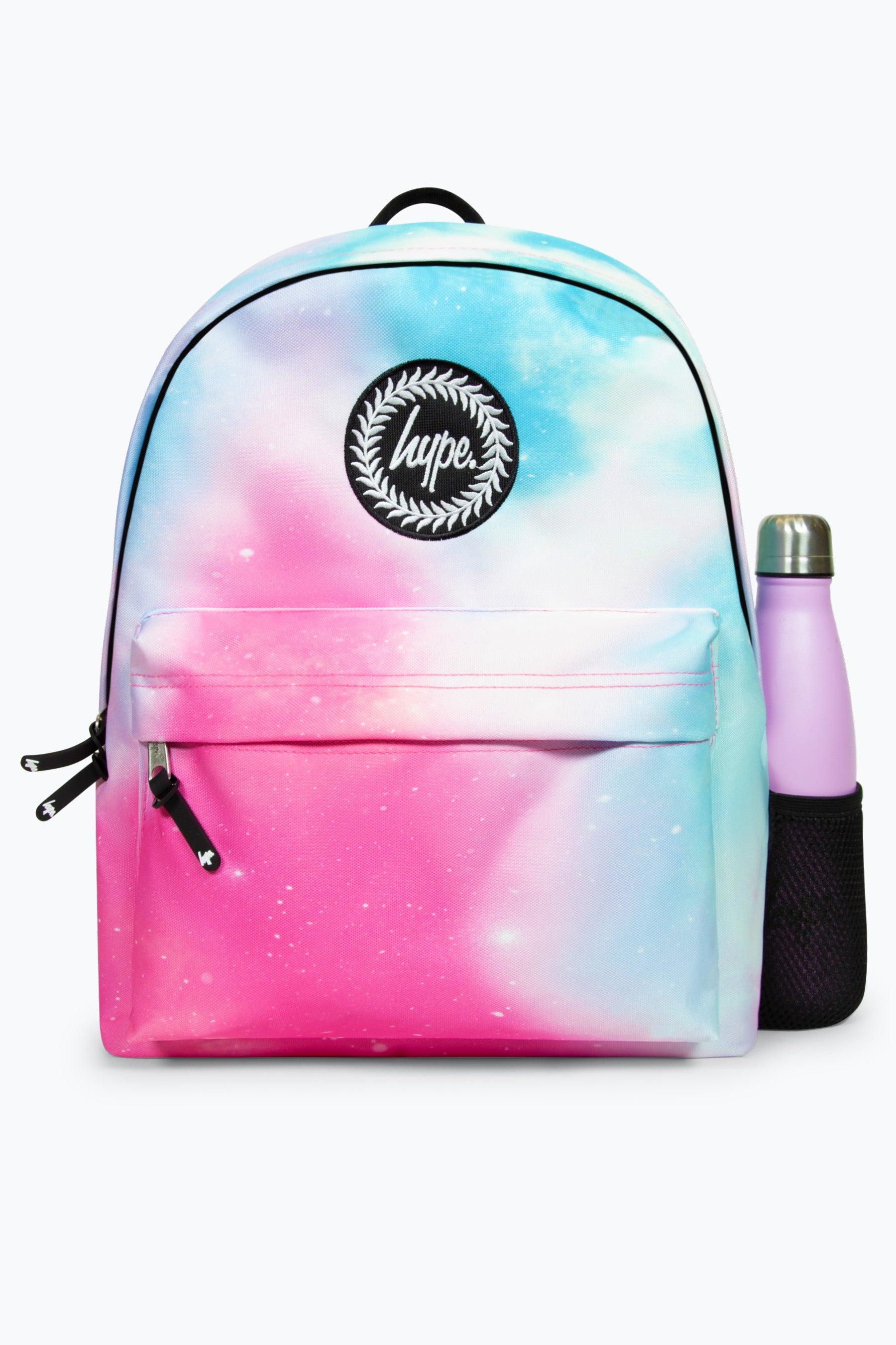 Girls Iconic Pink Blue Fade Pastel Backpack Hype