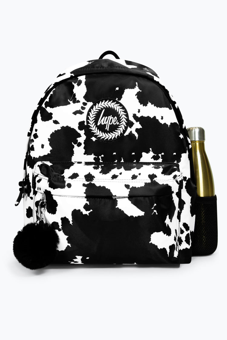 HYPE GIRLS BLACK/WHITE COW ICONIC BACKPACK