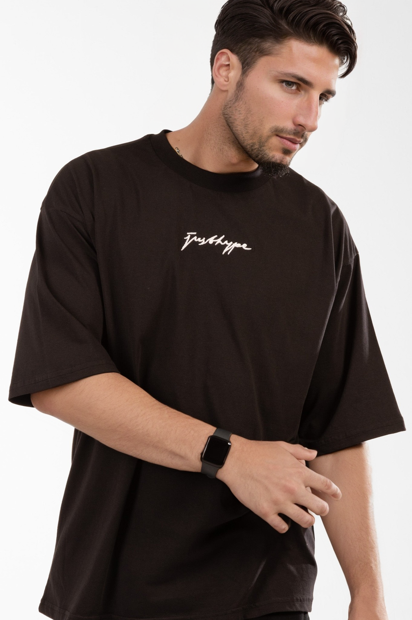Hype Mens Black Scribble Oversized T Shirt Hype