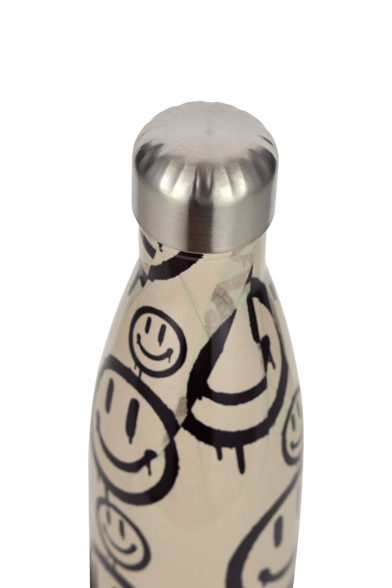 Hype Unisex Sand Drip Smiley Thermal Water Bottle
