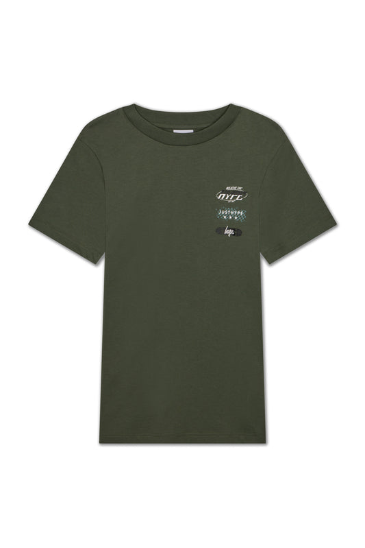 Hype Boys Green Skater T-Shirt