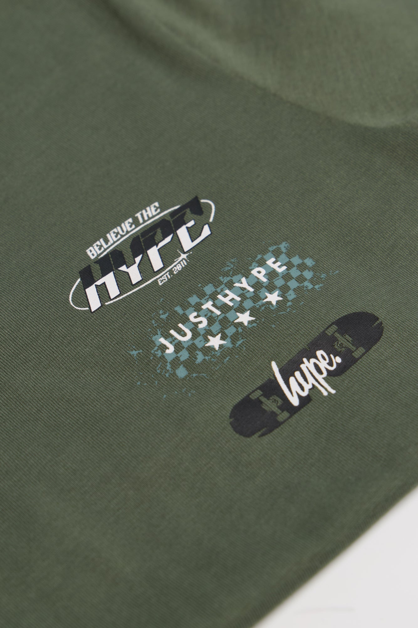 Hype Boys Green Skater T-Shirt