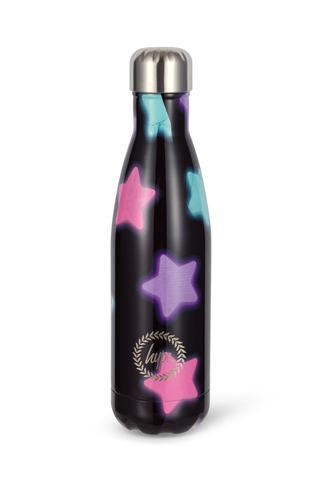 Hype Unisex Multi Star Glow Thermal Water Bottle