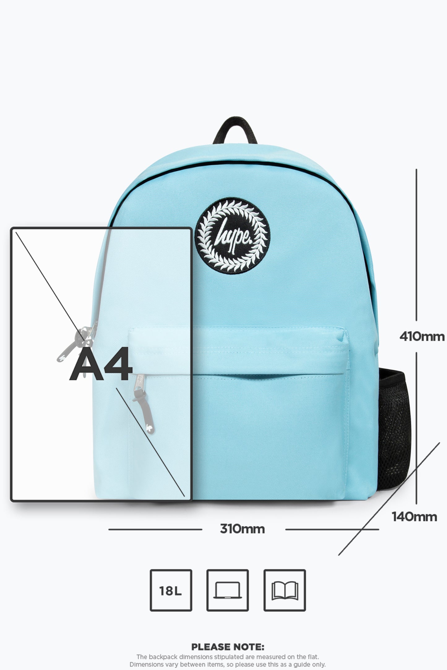 Hype Unisex Iconic Baby Blue Backpack