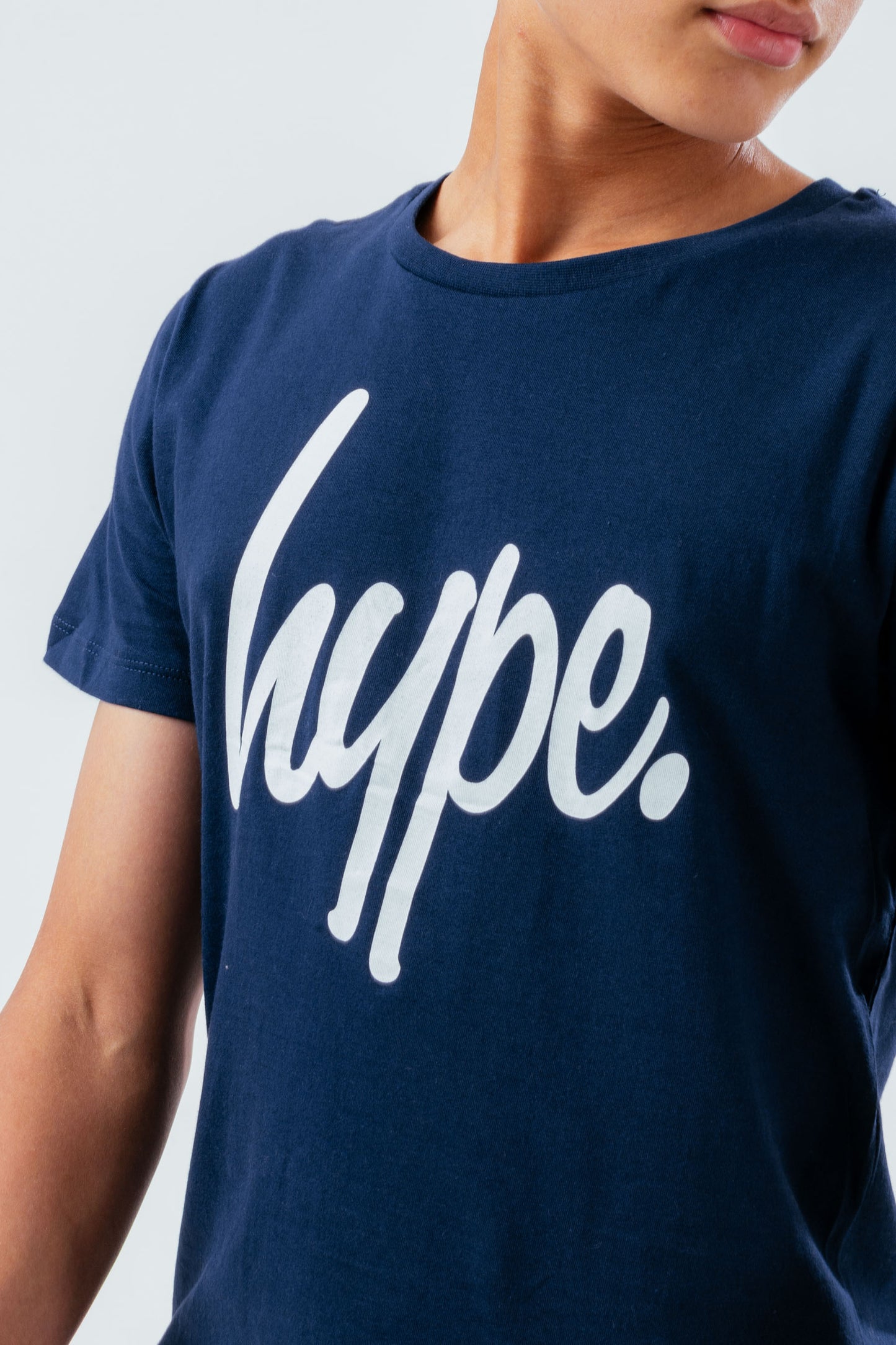 Hype Kids Unisex Navy Script T-Shirt