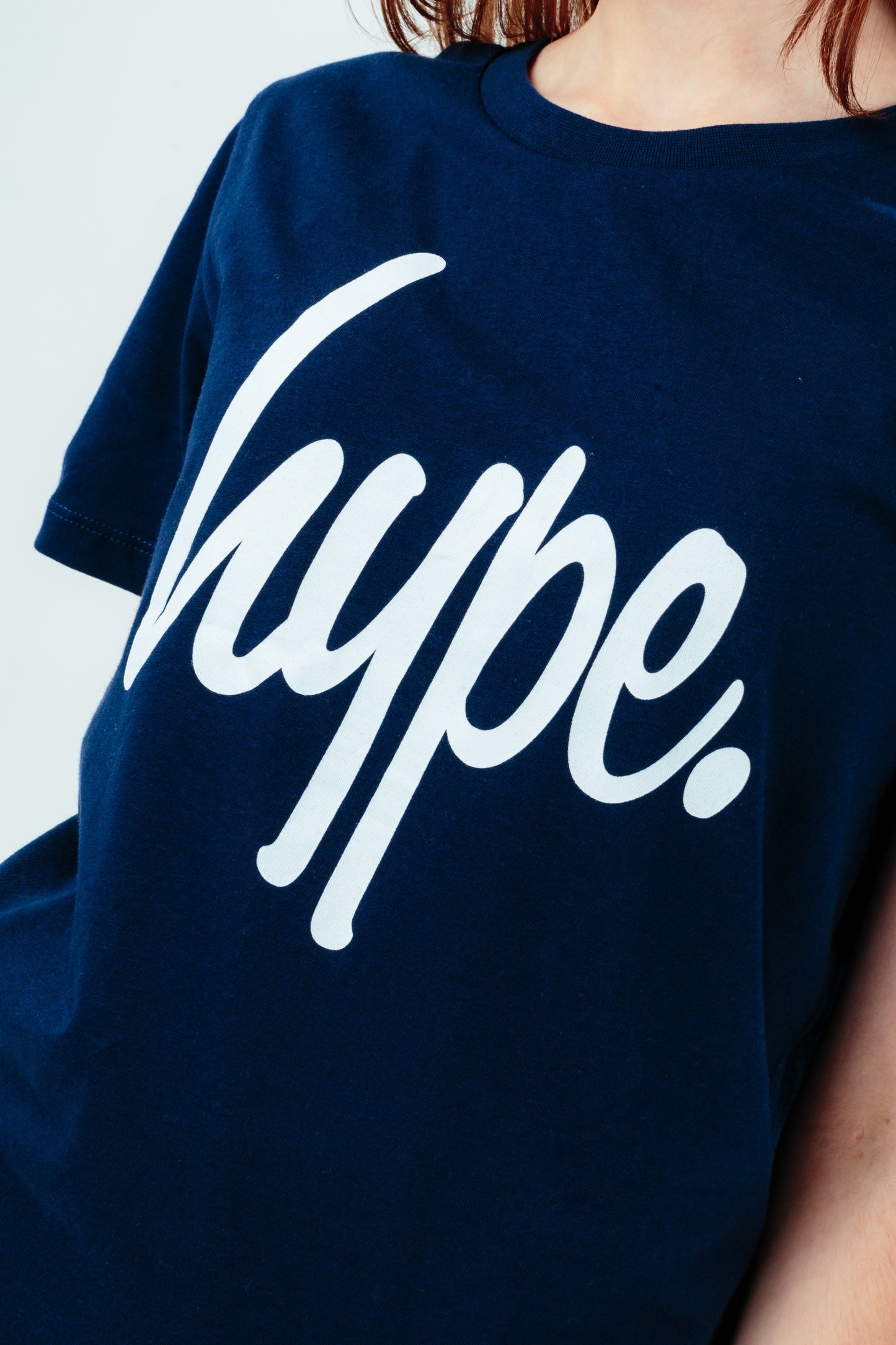 Hype Kids Unisex Navy Script T-Shirt