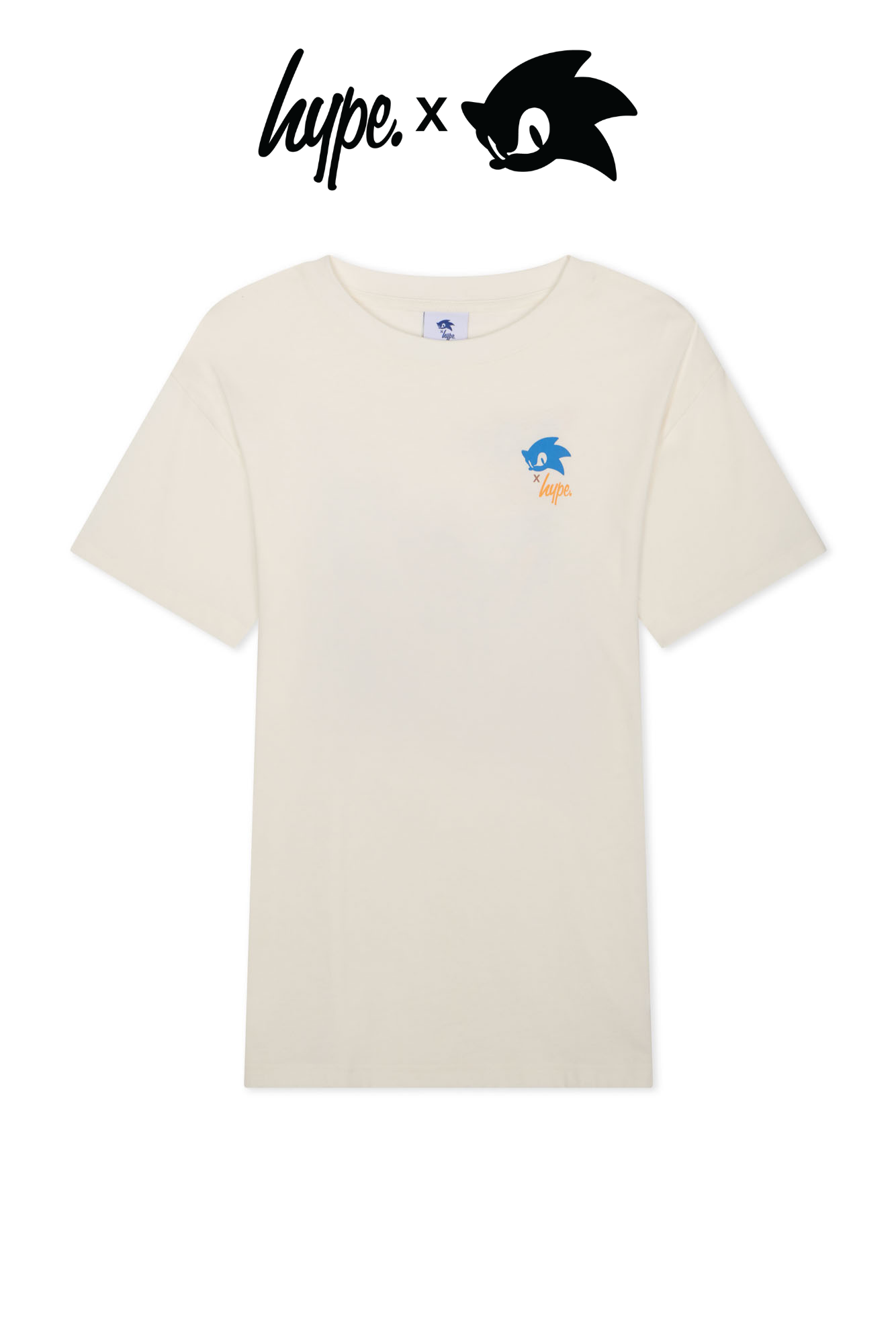 Hype x Sonic The Hedgehog™ Mens White Sonic Sketch T-Shirt