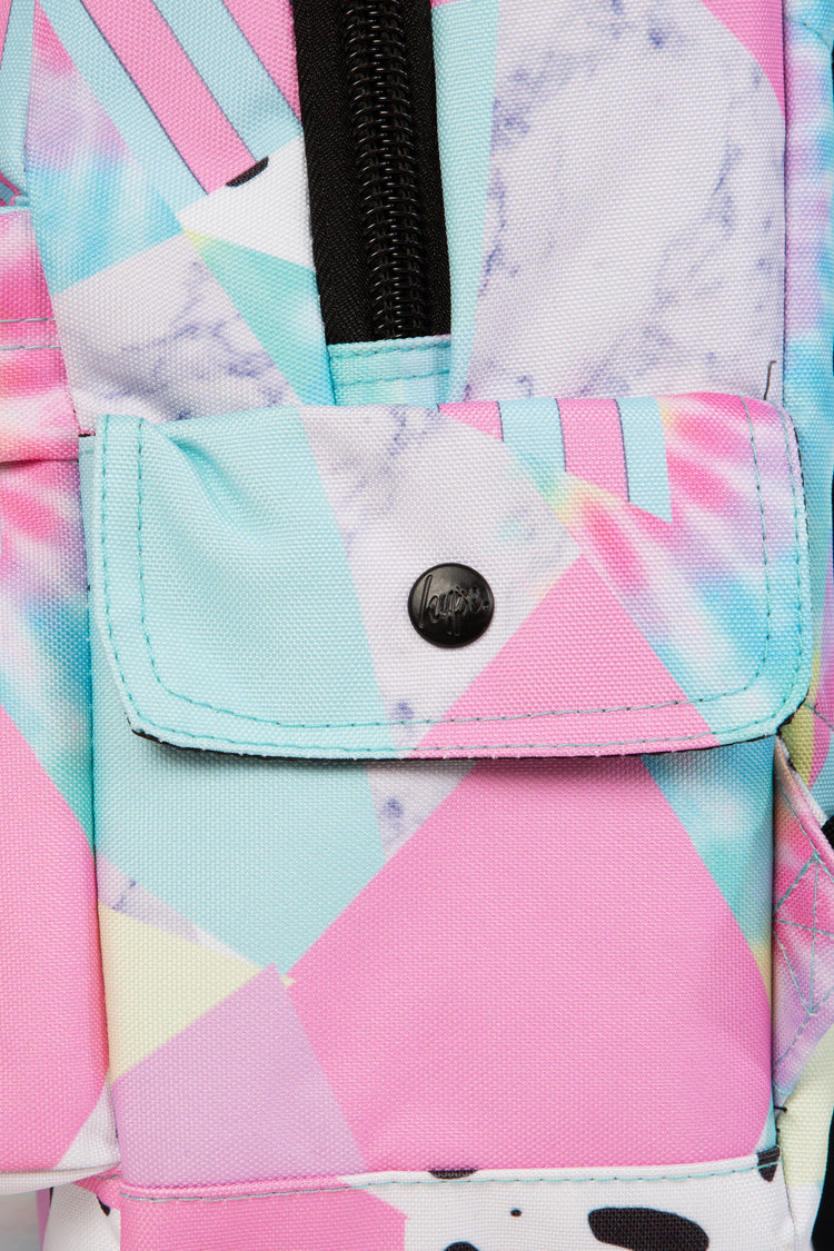 HYPE PASTEL COLLAGE MIDI BACKPACK