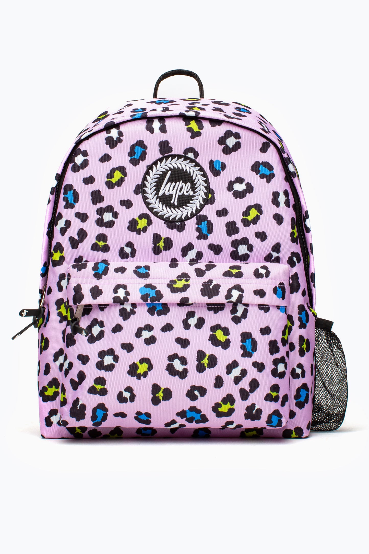 Hype Lilac Leopard Backpack With Water Bottle Holder