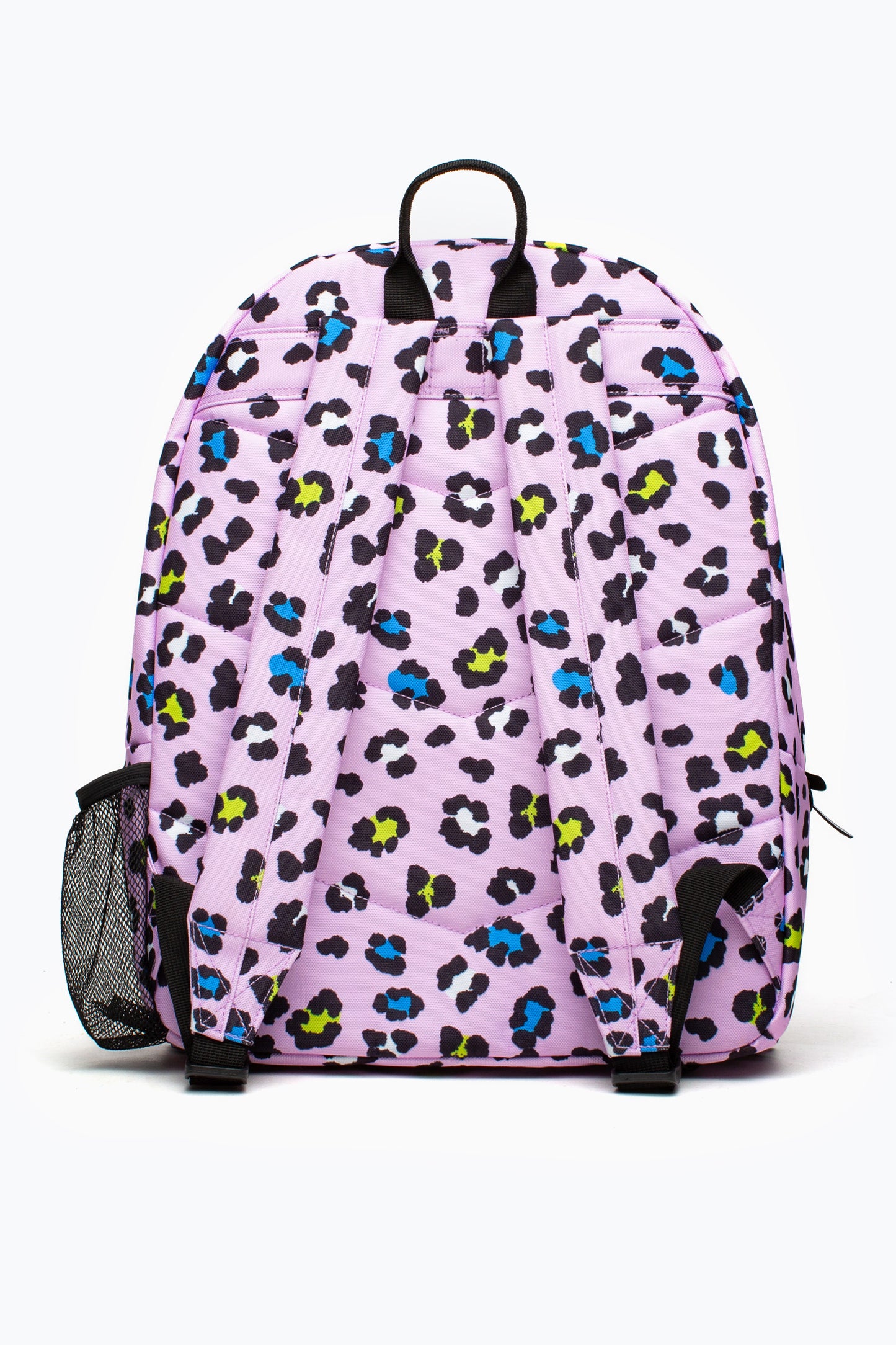 Hype Lilac Leopard Backpack With Water Bottle Holder