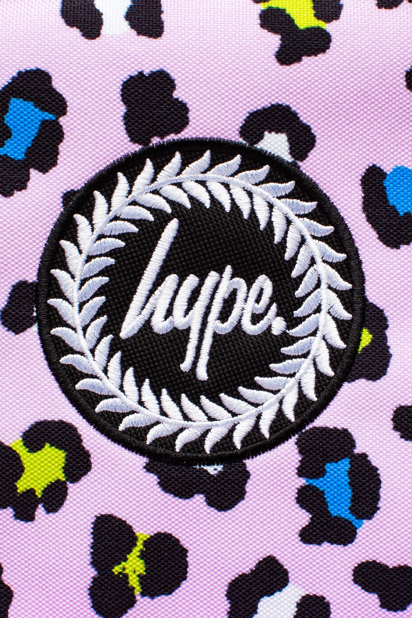 Hype Lilac Leopard Backpack With Water Bottle Holder