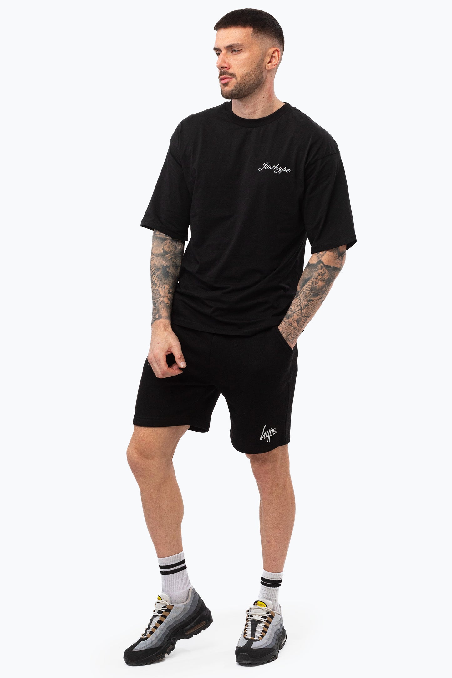 Justhype Mens Black Oval T-Shirt