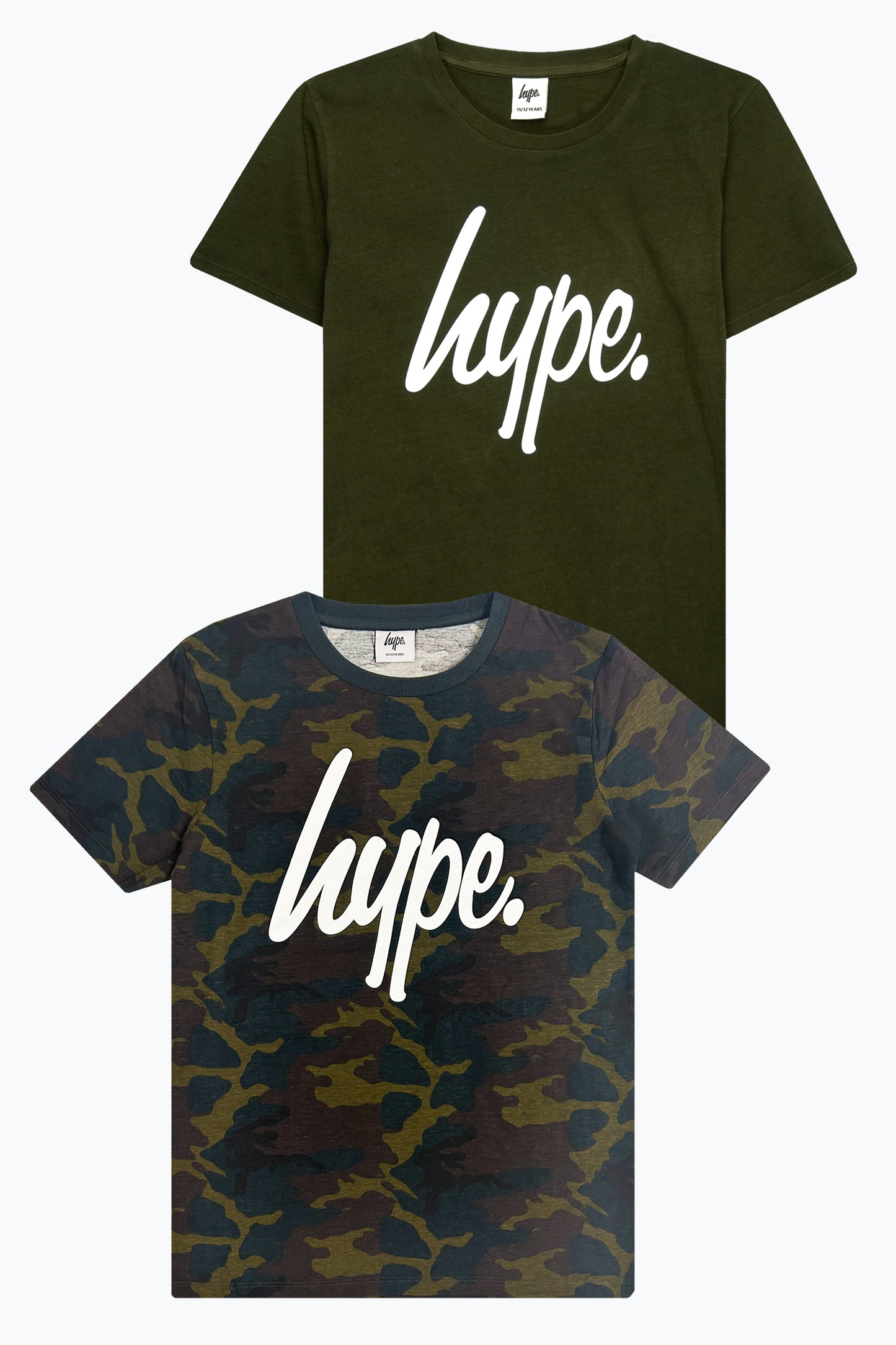 Hype Boys Khaki Camo T-Shirt 2-Pack Sets