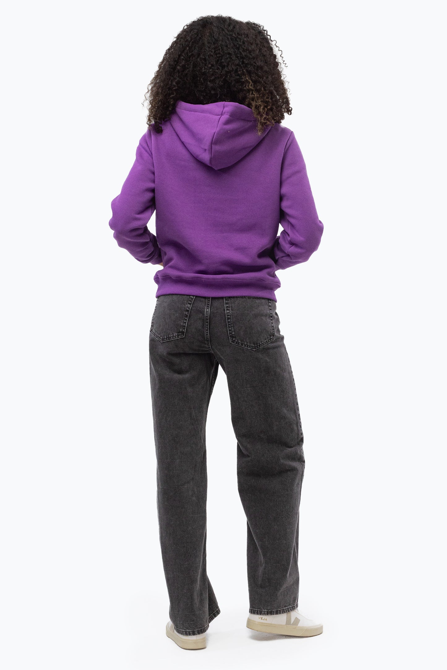 Hype Womens Purple Drawstring Hoodie