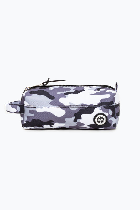 Hype Boys Black/White Camo Pencil Case