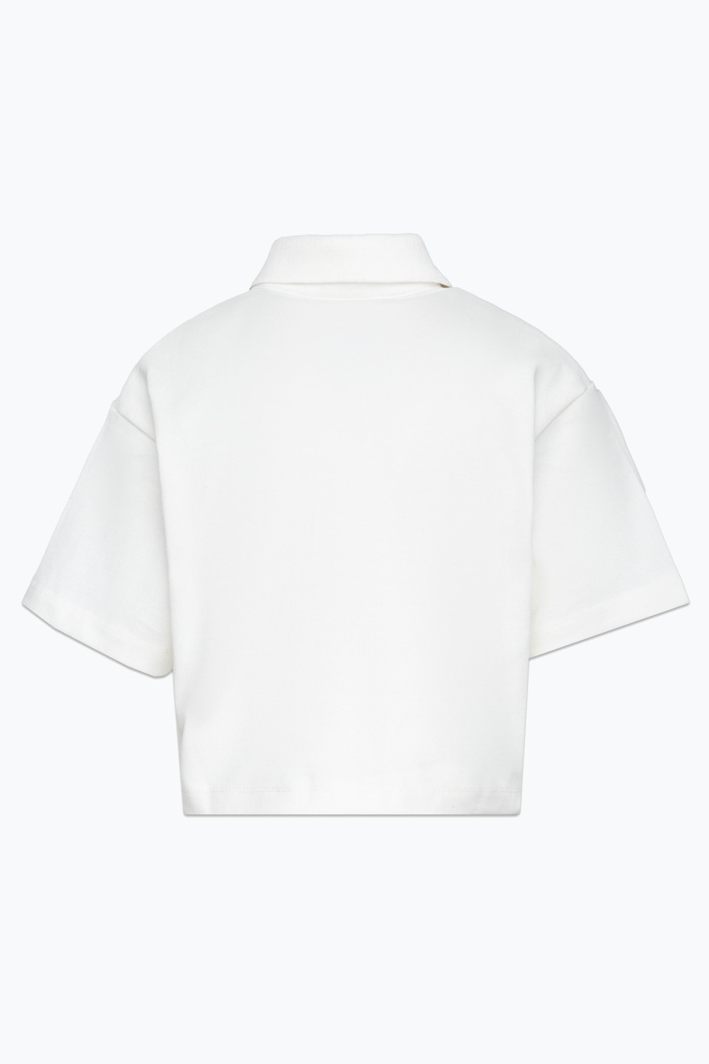 Hype Girls White Script Polo Shirt