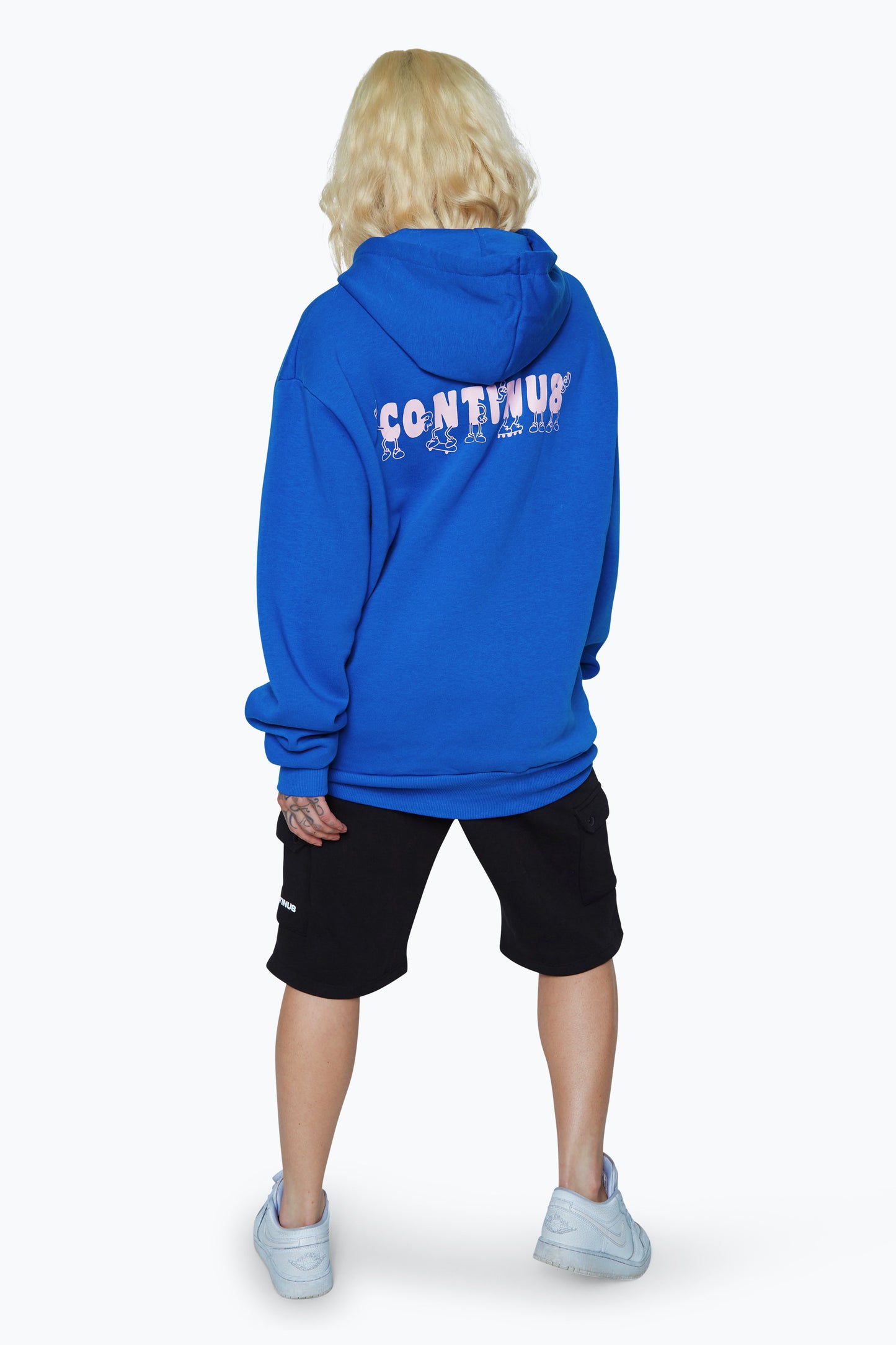 Continu8 Unisex Cobalt Novelty Boxy Hoodie