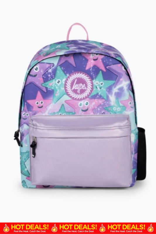 Hype Kids Purple/Green Starfish Iconic Backpack