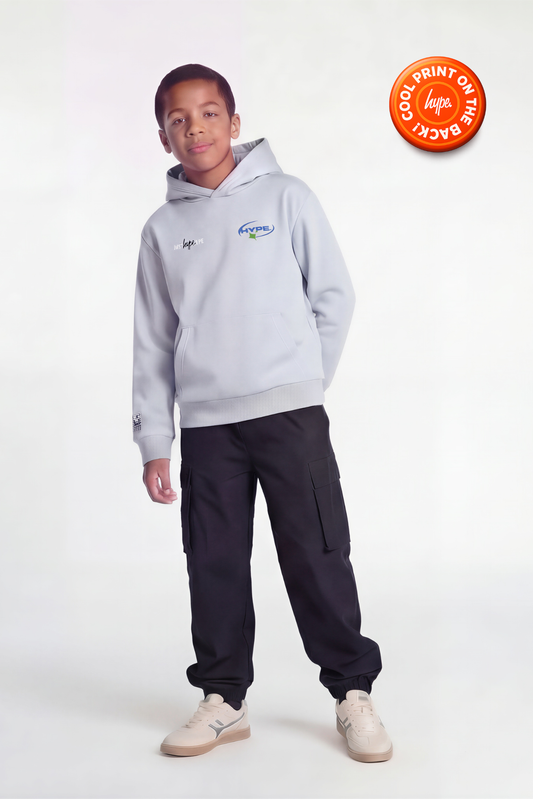 Hype Boys Grey Marl Cosmic Hoodie