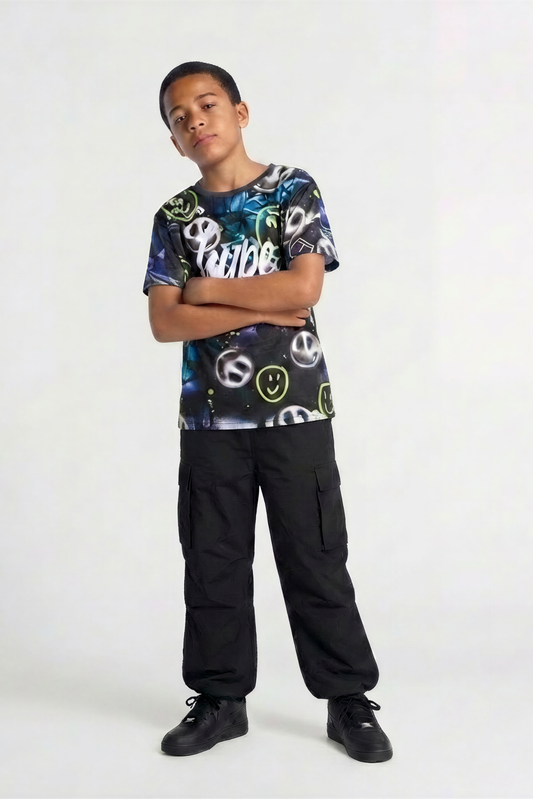 Hype Boys Black Visionary T-Shirt