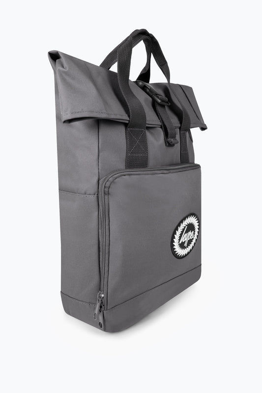 HYPE GRAPHITE GREY TWIN HANDLE ROLL-TOP BACKPACK