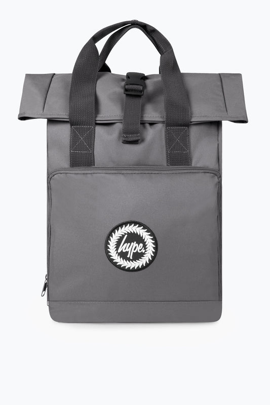 HYPE GRAPHITE GREY TWIN HANDLE ROLL-TOP BACKPACK