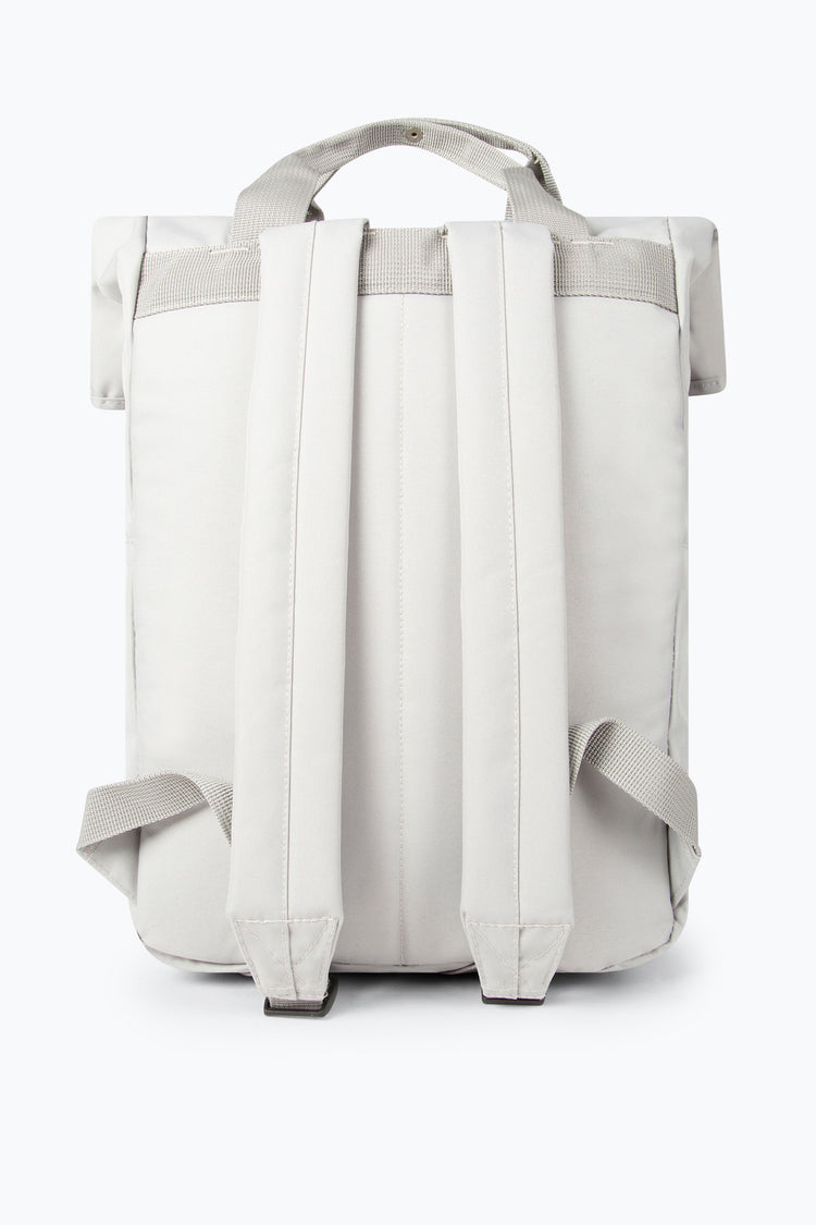HYPE LIGHT GREY TWIN HANDLE ROLL-TOP BACKPACK