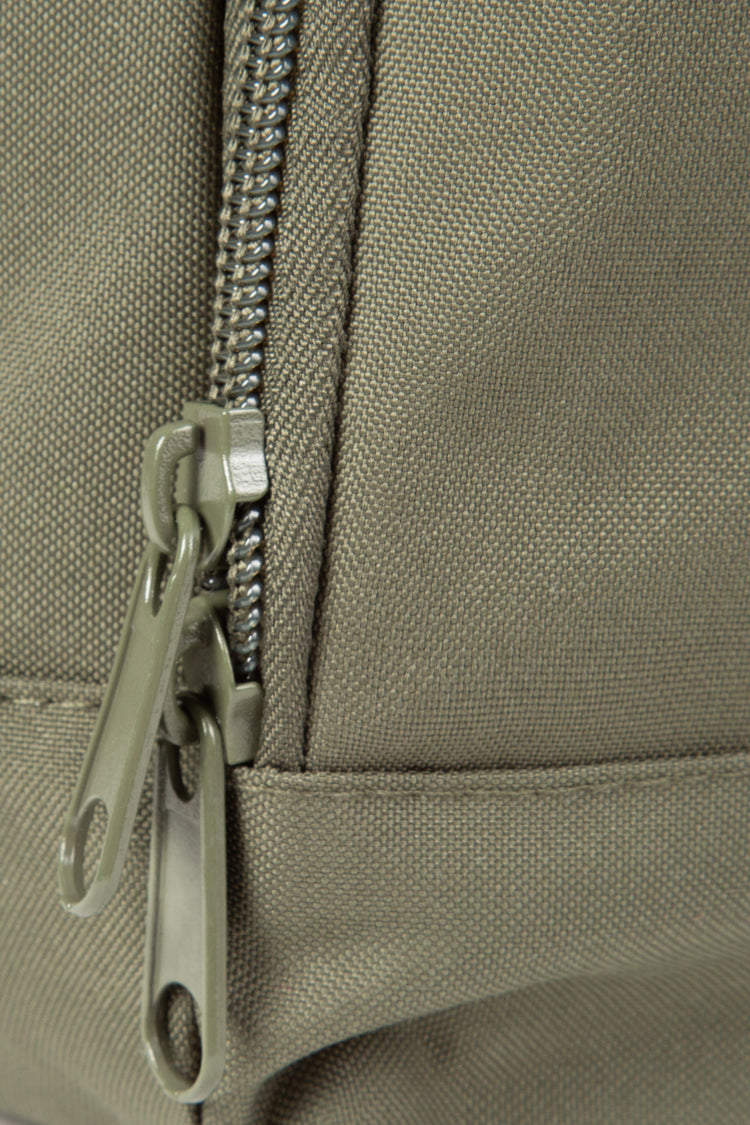HYPE OLIVE GREEN TWIN HANDLE ROLL-TOP BACKPACK