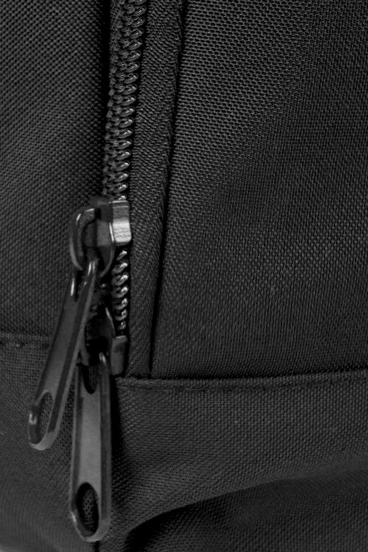 HYPE BLACK RECYCLED ROLL-TOP LAPTOP BACKPACK