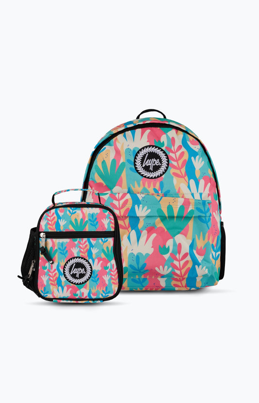 Hype Unisex Pastel Flower Garden Backpack & Lunch Bag Bundle