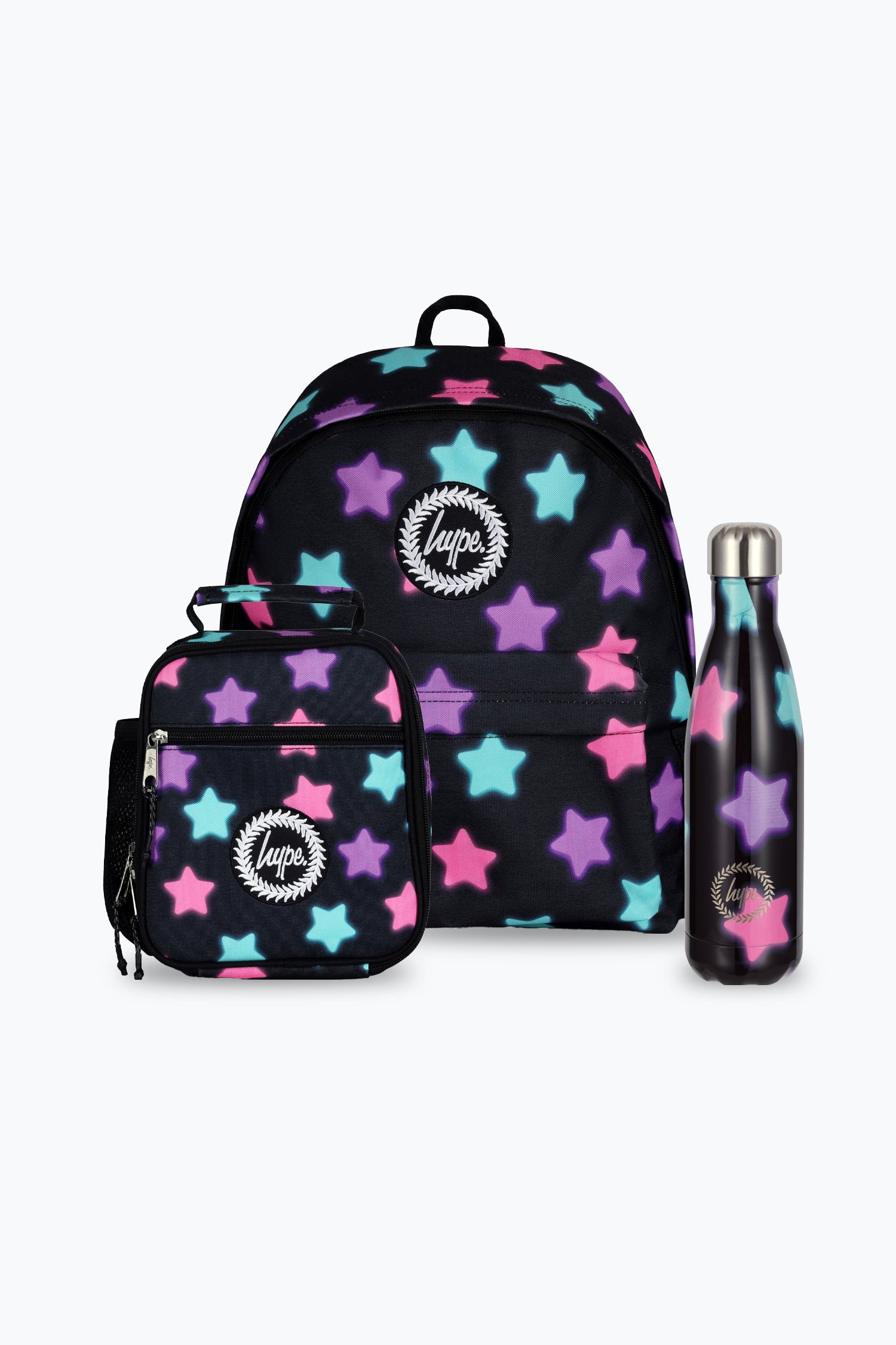 Star Glow Backpack Lunch Bag & Bottle Bundle