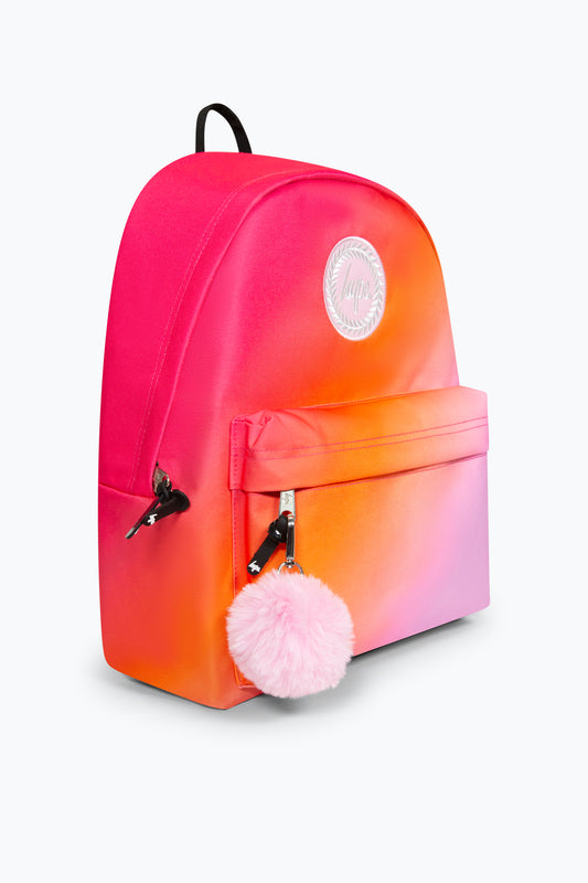 HYPE GIRLS PINK/ORANGE GRADIENT ICONIC BACKPACK