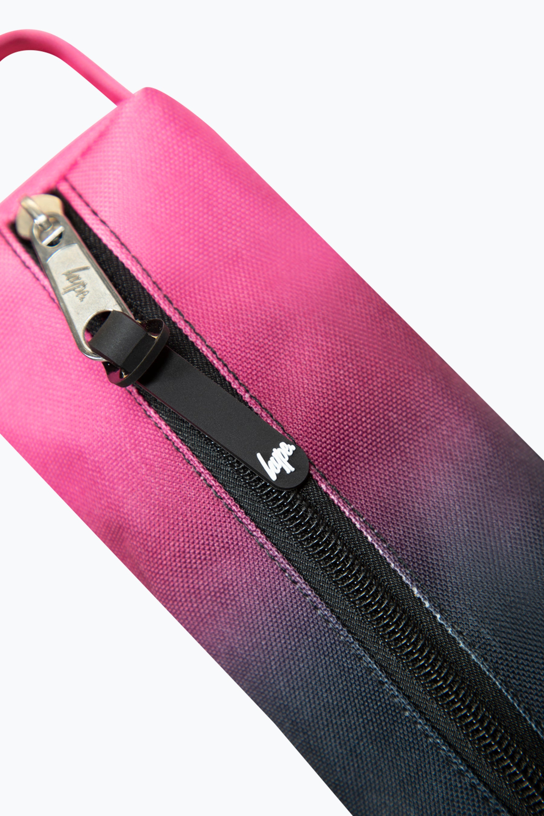 Hype Girls Faded Black And Pink Pencil Case Zips