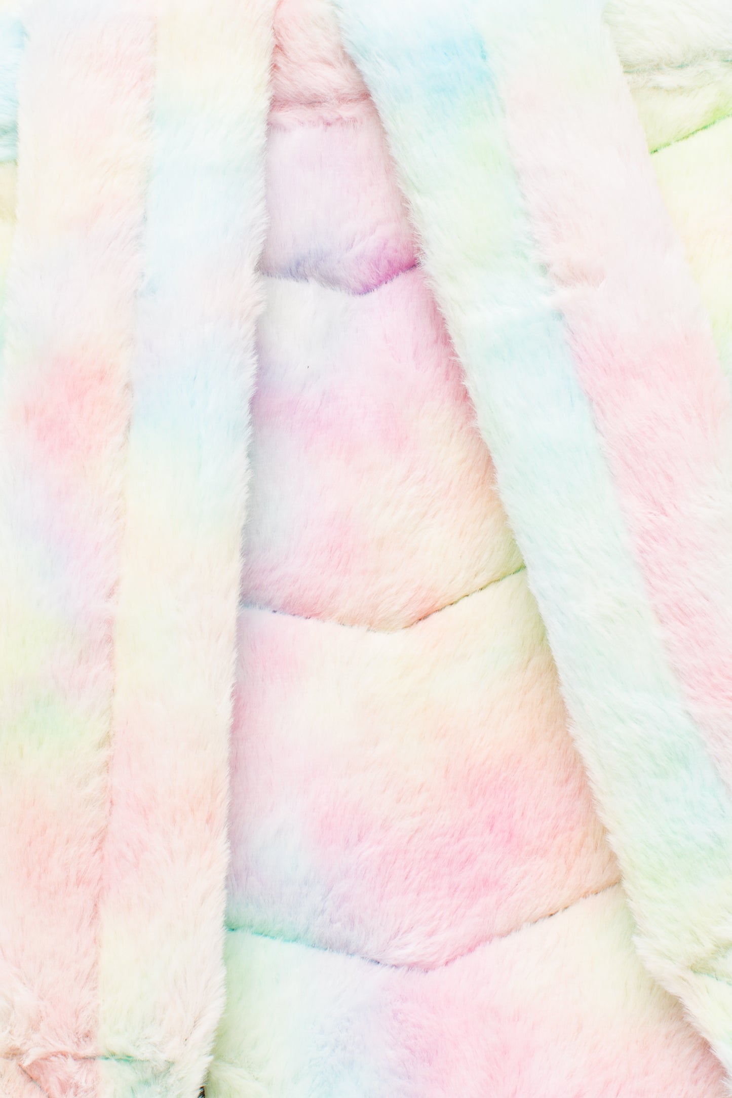 Hype Pastel Rainbow Fur Backpack