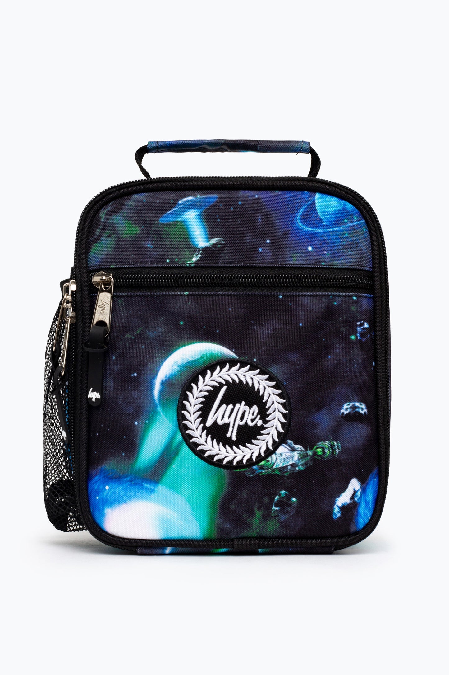 Hype Black Green Ufo Spaceship Lunch Box