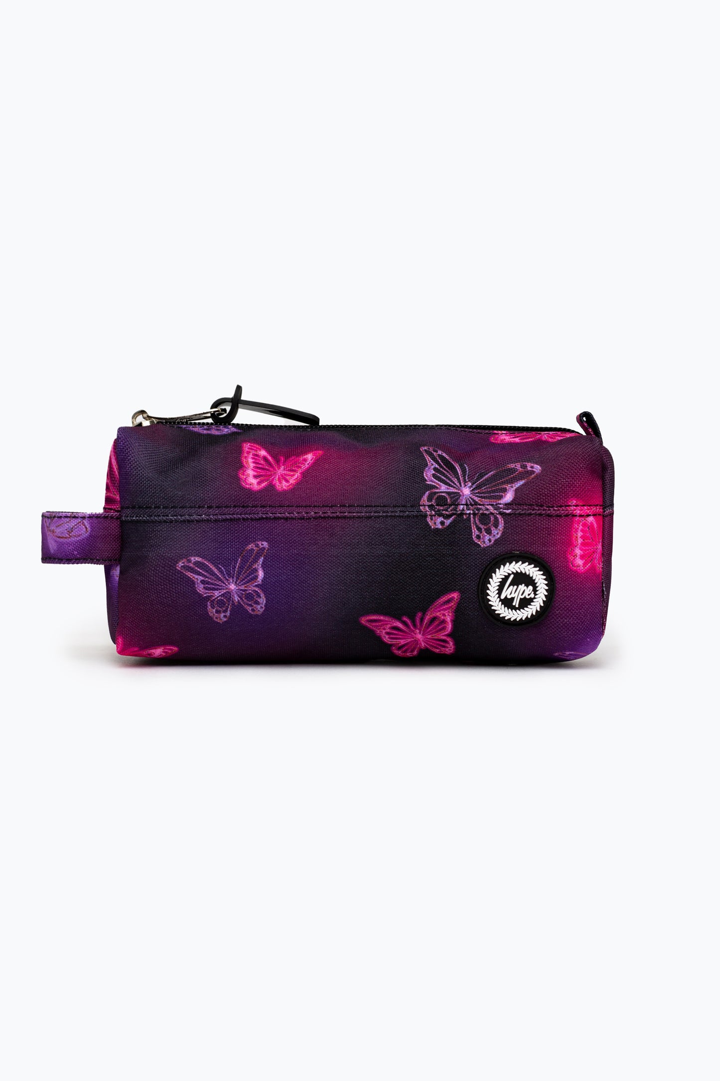 Hype Pink/Purple Glow Butterfly Pencil Case