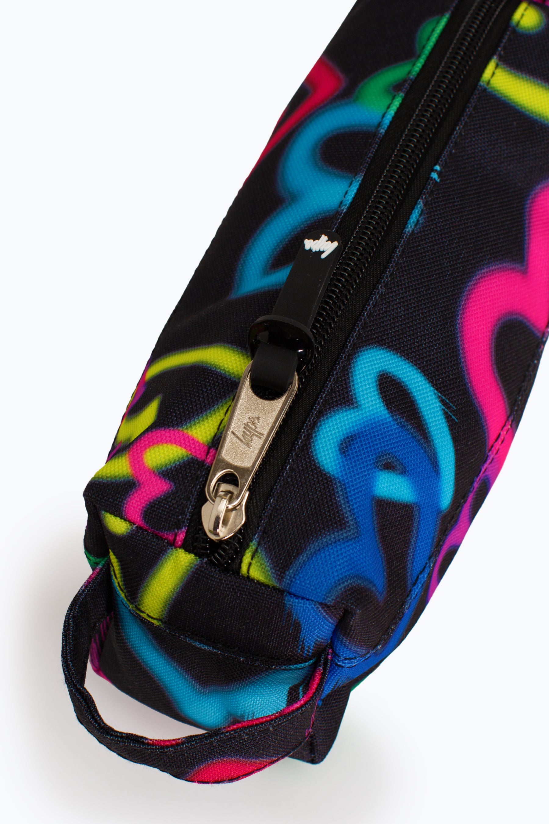 Hype Black Heart Graffiti Pencil Case Zips