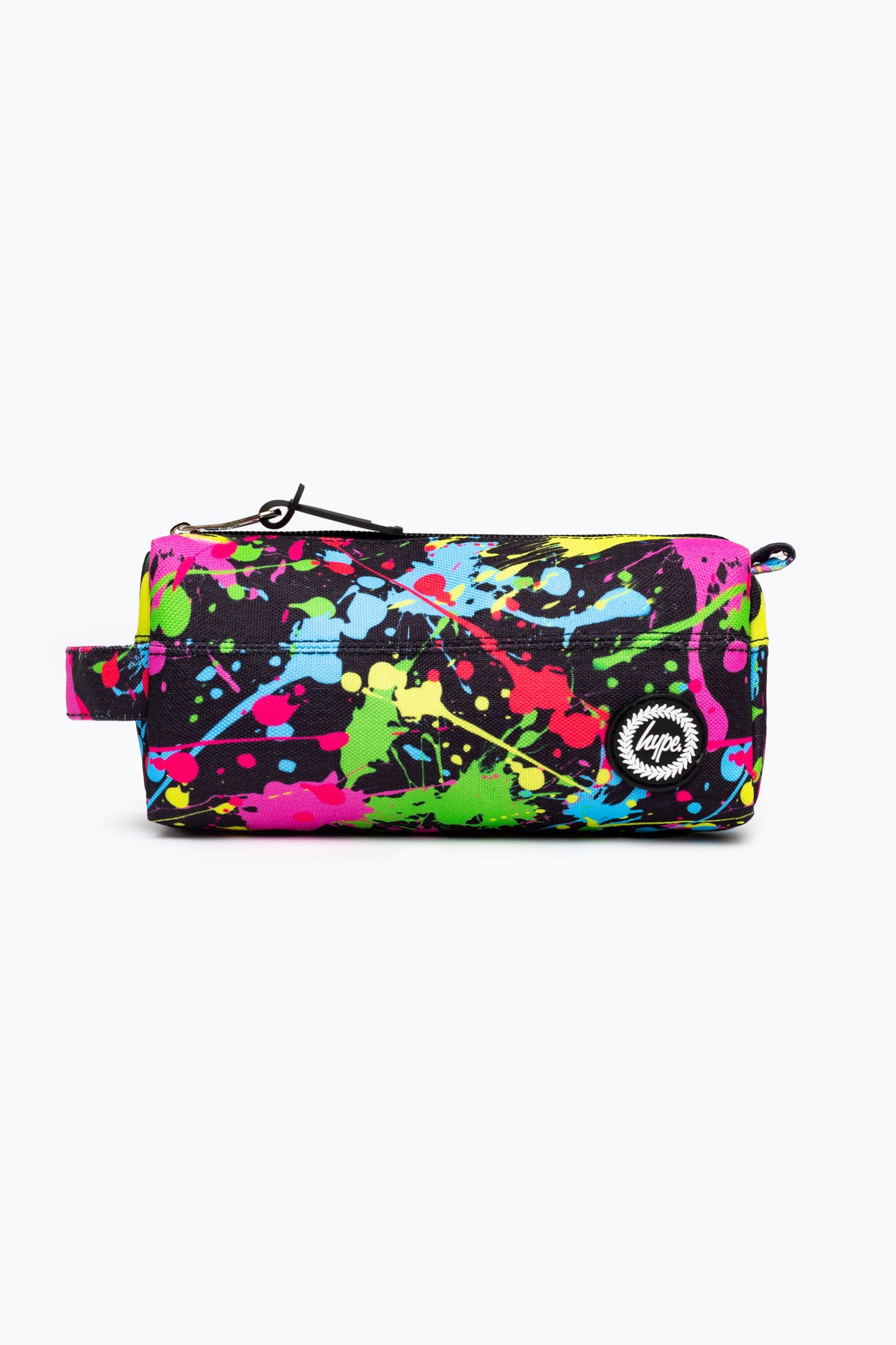 Hype Black Rainbow Paint Splat Pencil Case