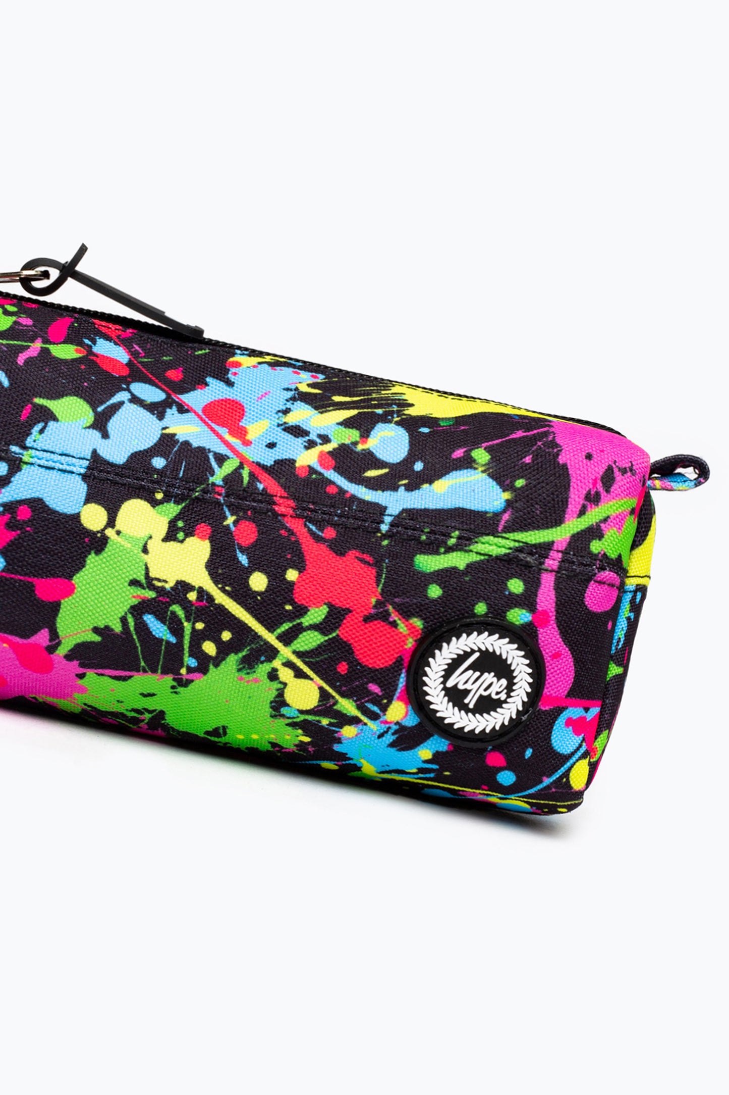 Hype Black Rainbow Paint Splat Pencil Case