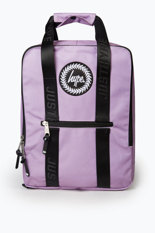 Hype Girls Purple Boxy Crest Backpack