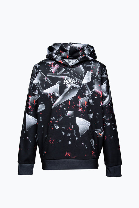 HYPE BOYS RED SHATTER HOODIE