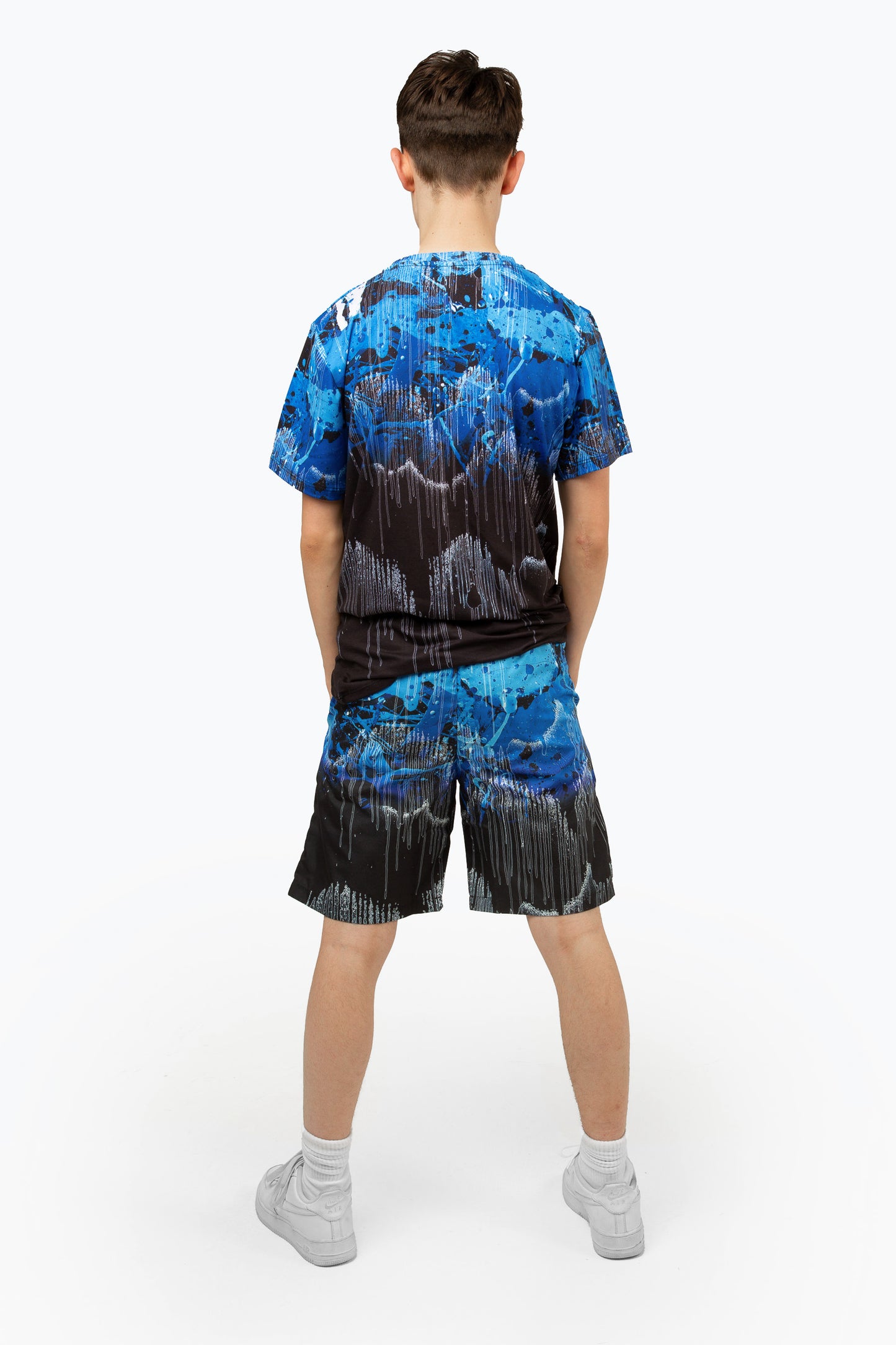 Hype Boys Black Tripple Drip Swim Shorts