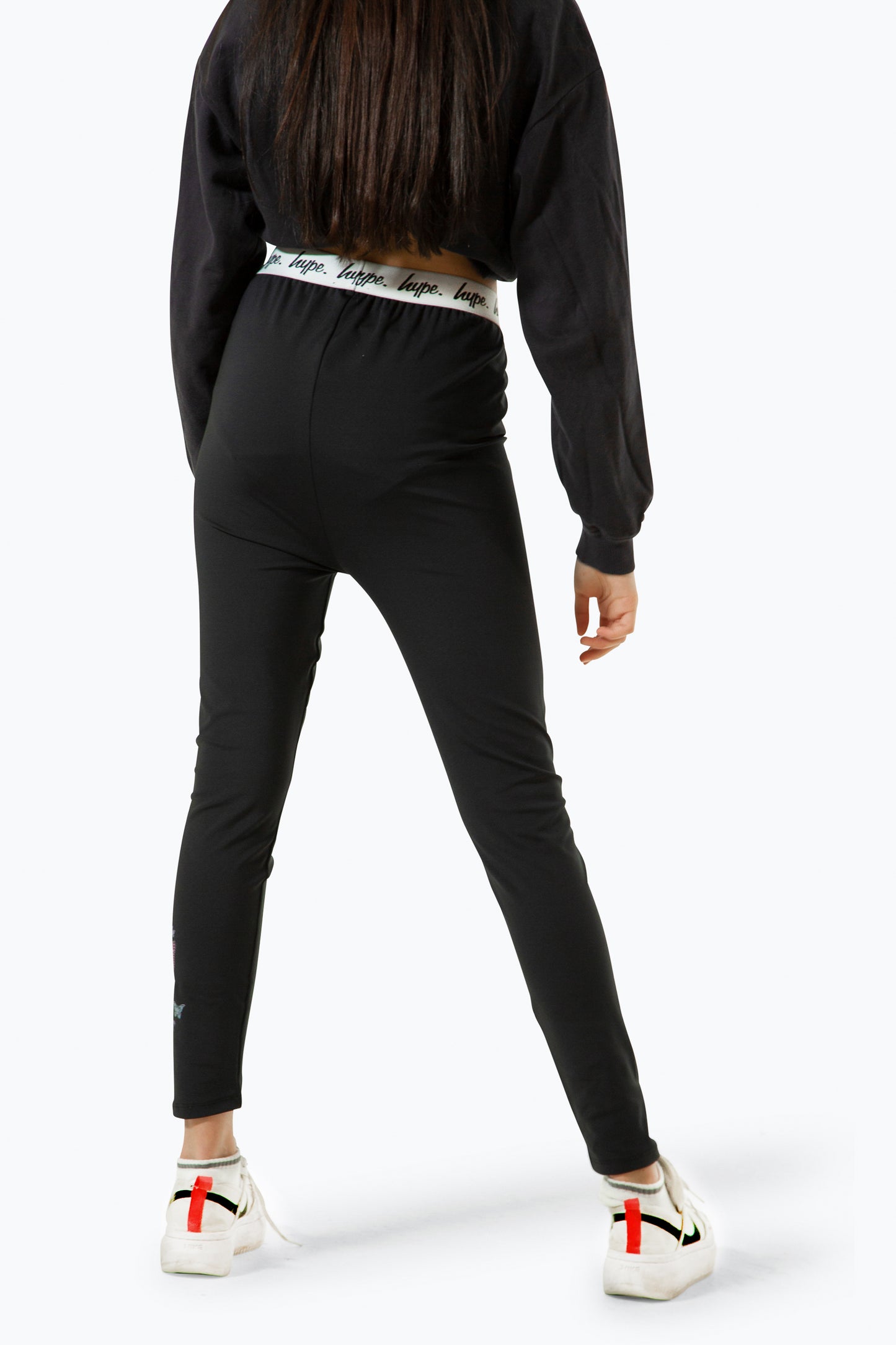 Hype Girls Black Fade Butterfly Leggings