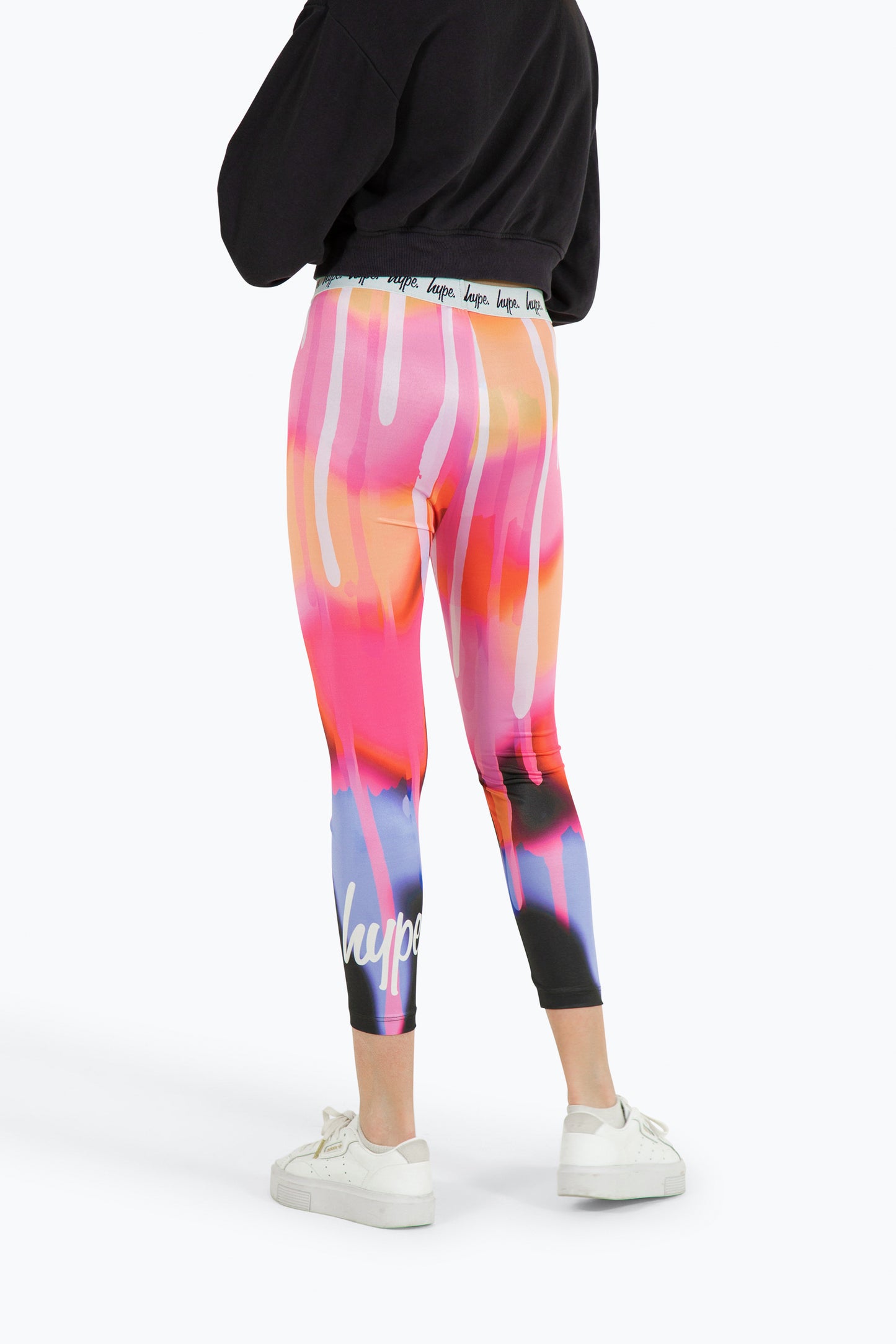 Hype Girls Black Camo Drips Leggings