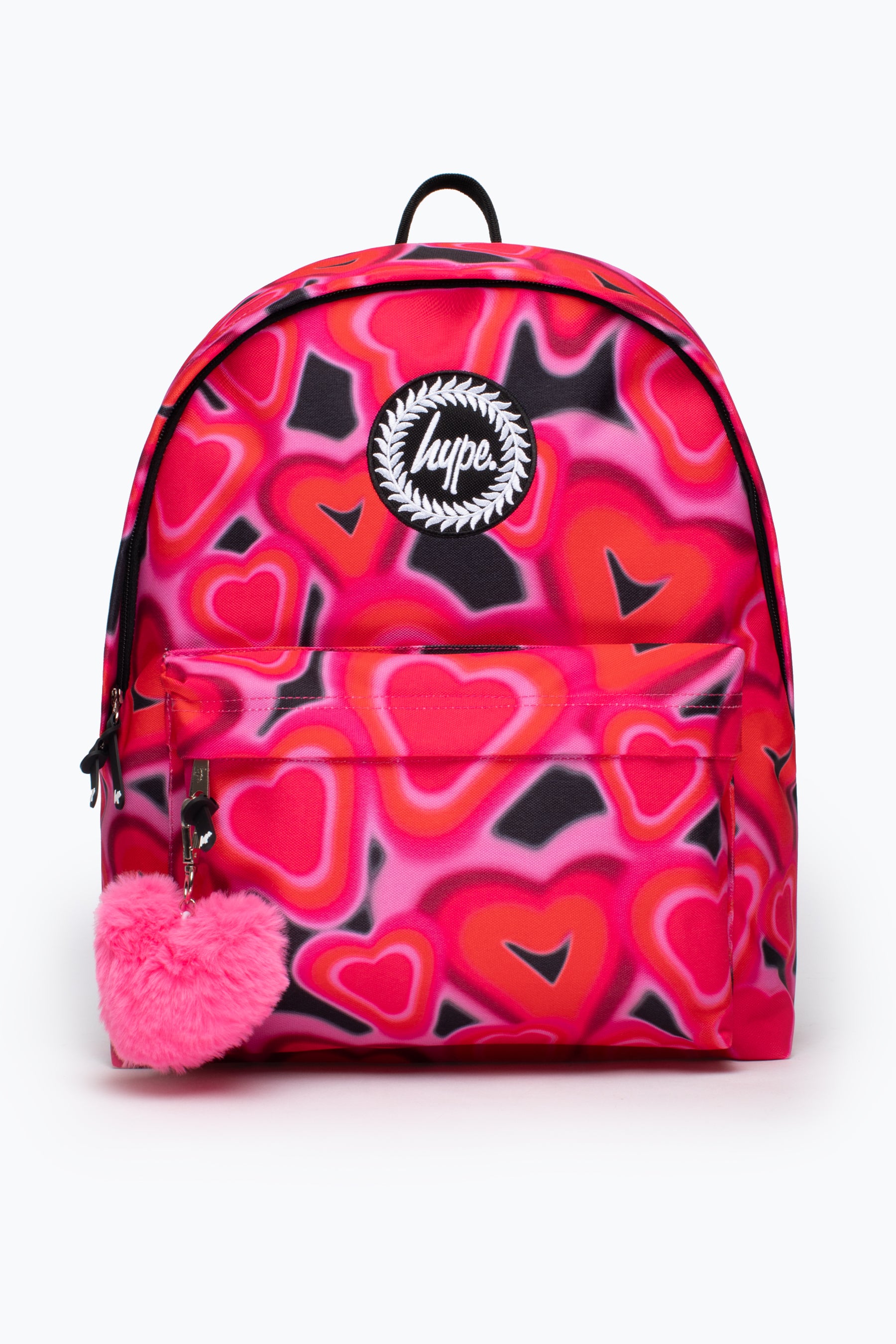 HYPE KIDS UNISEX PINK SPRAY HEARTS BACKPACK | Hype.